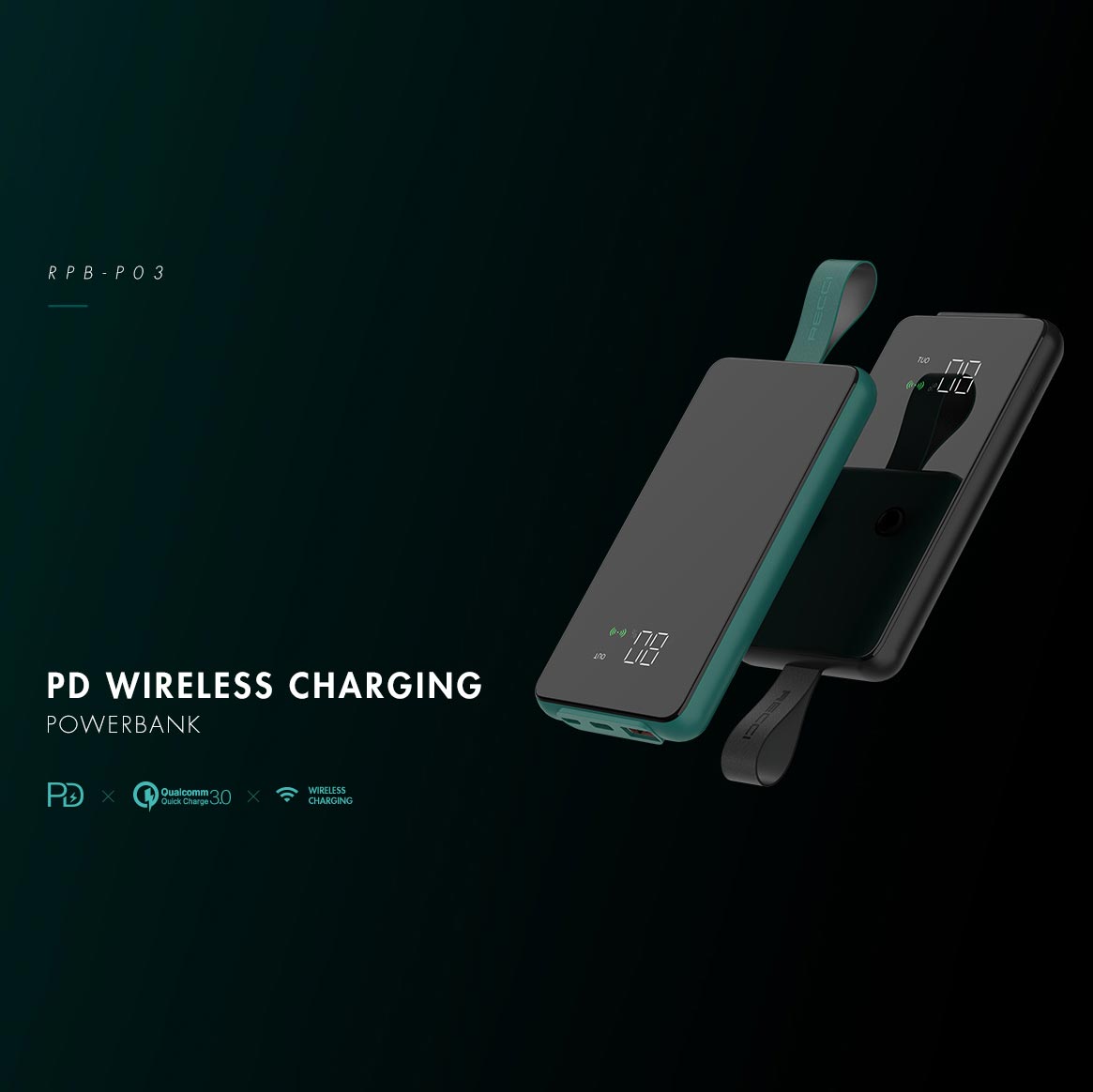 recci power bank RPB-P03 - الصورة 3