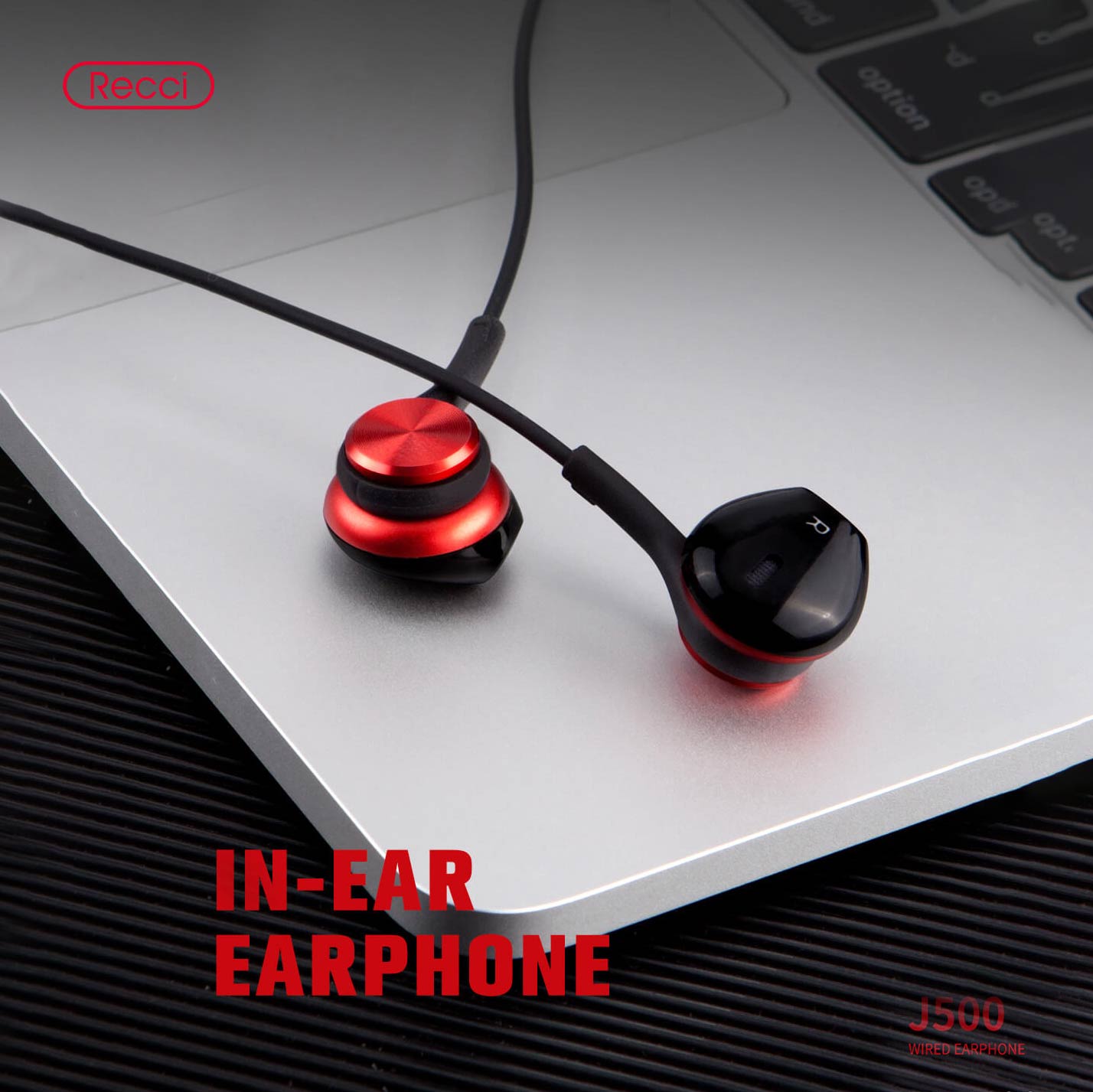 recci wired earphone J500 - الصورة 5