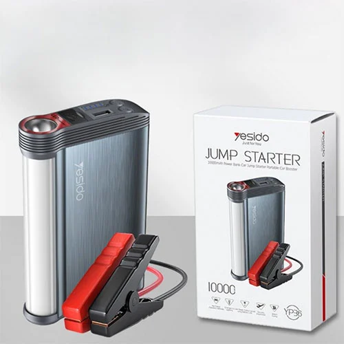 باور بنك للسيارة ومشغل بطارية سيارة YesidoYP36JumpStarter10000mAH - الصورة 6