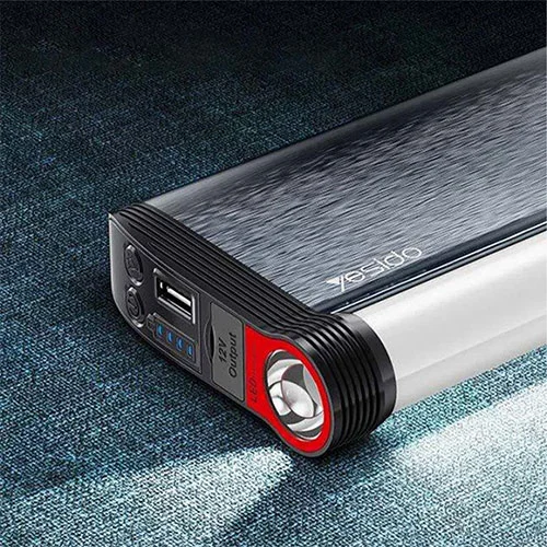 باور بنك للسيارة ومشغل بطارية سيارة YesidoYP36JumpStarter10000mAH - الصورة 5