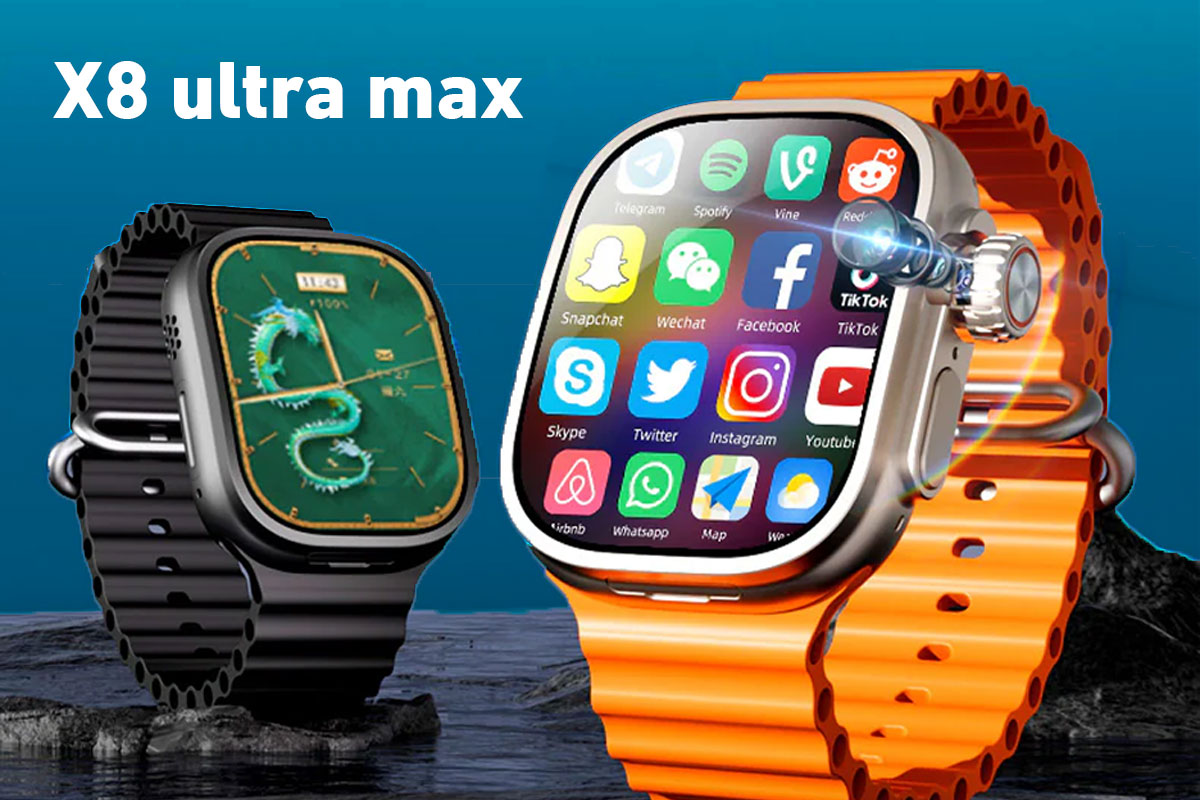 ساعة x8 ultra max