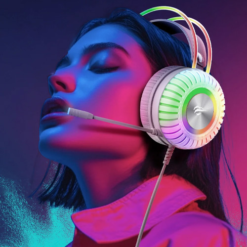 Havit Gamenote H2046U USB 7.1 RGB Gaming Headphone 50MM - الصورة 7