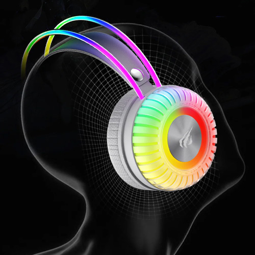 Havit Gamenote H2046U USB 7.1 RGB Gaming Headphone 50MM - الصورة 2