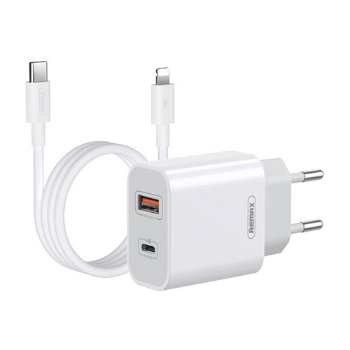 Remax Rp-U68 1C1A Surie Series 20W Pd+Qc Fast Charger Set