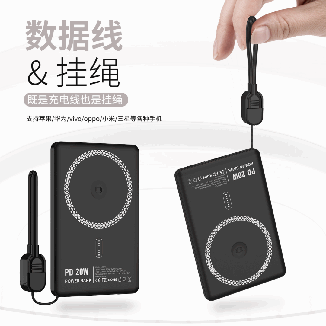 NineTec Power Bank Magnetic Line 10000