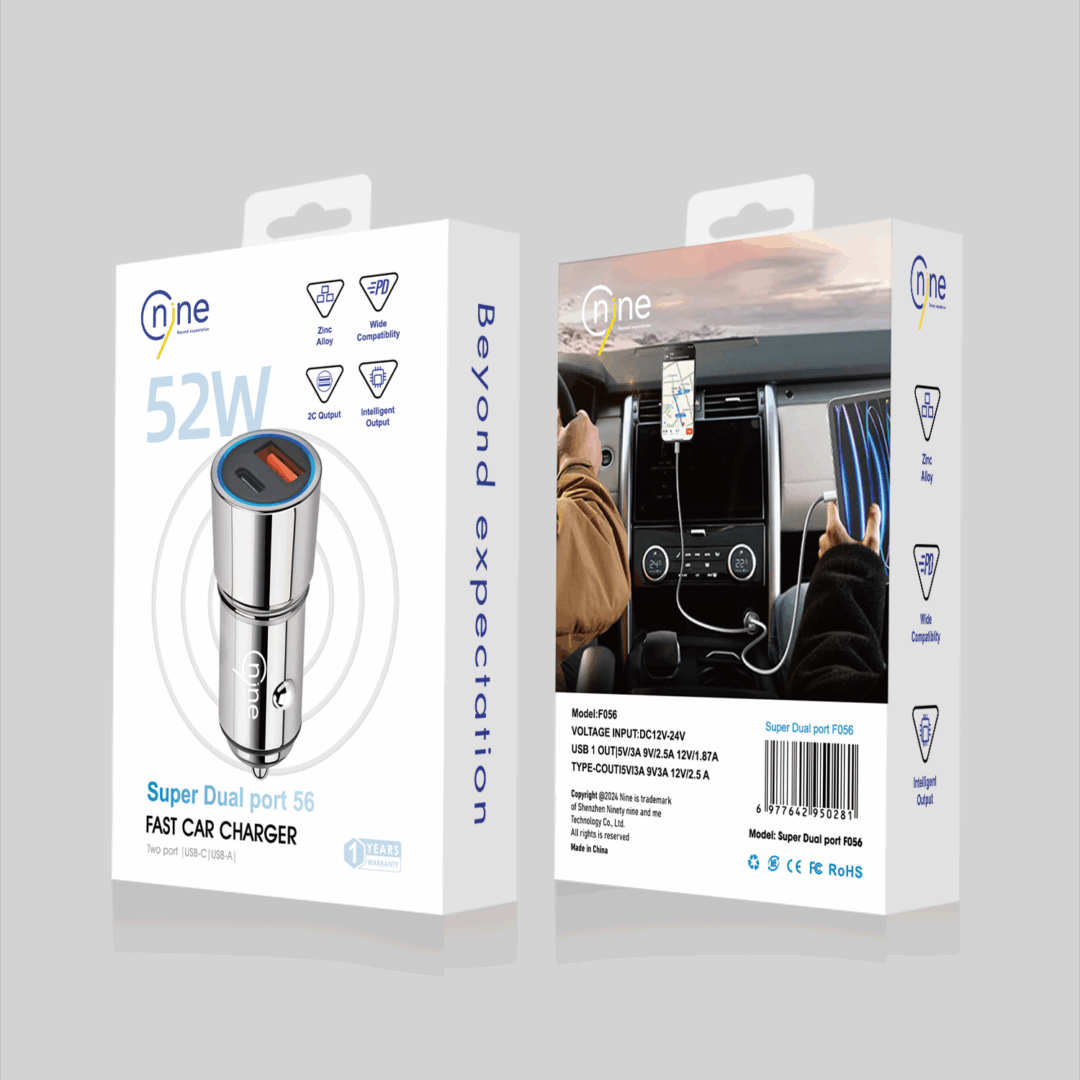 NineTec Fast car charger 52W