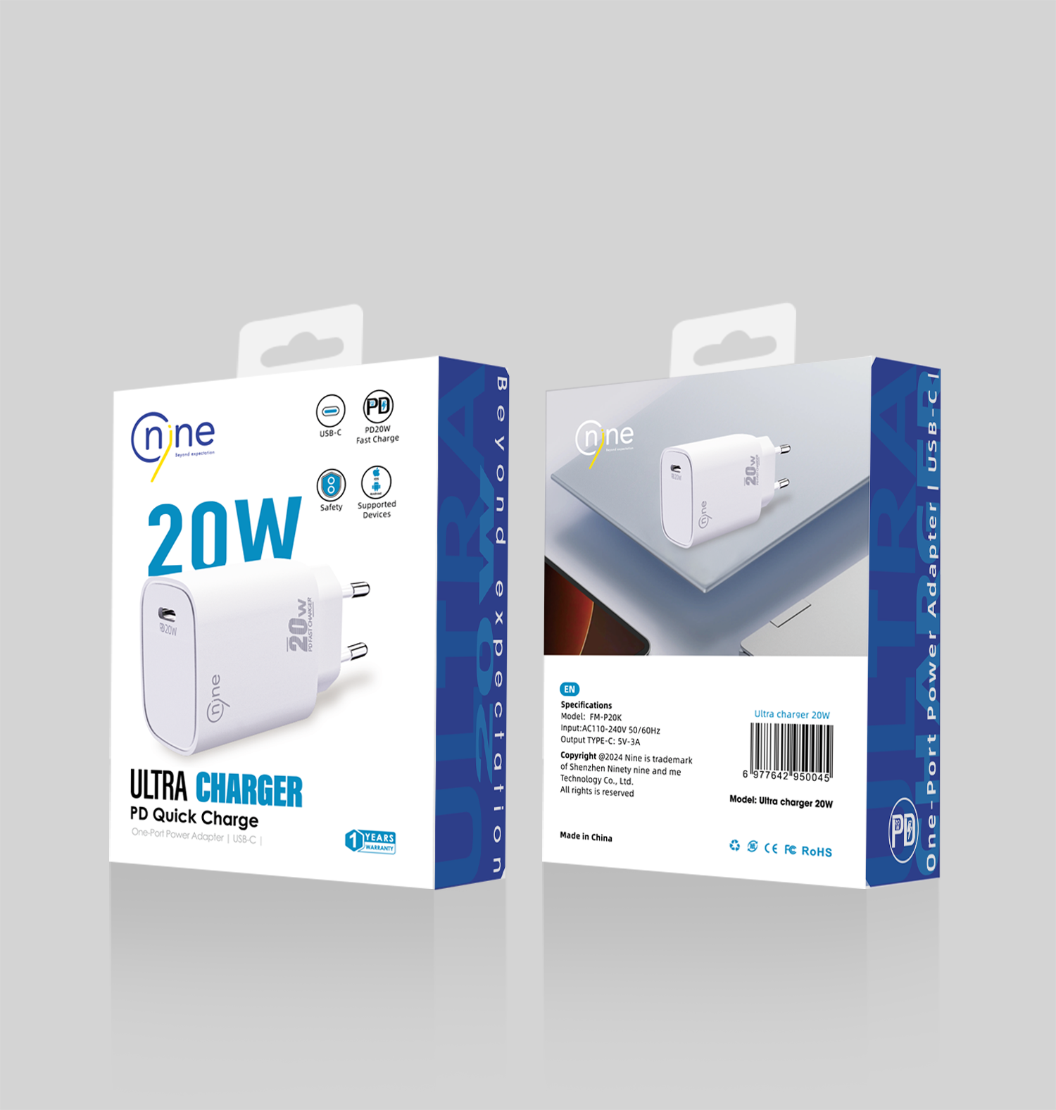 NineTec Ultra USB Charger 20W