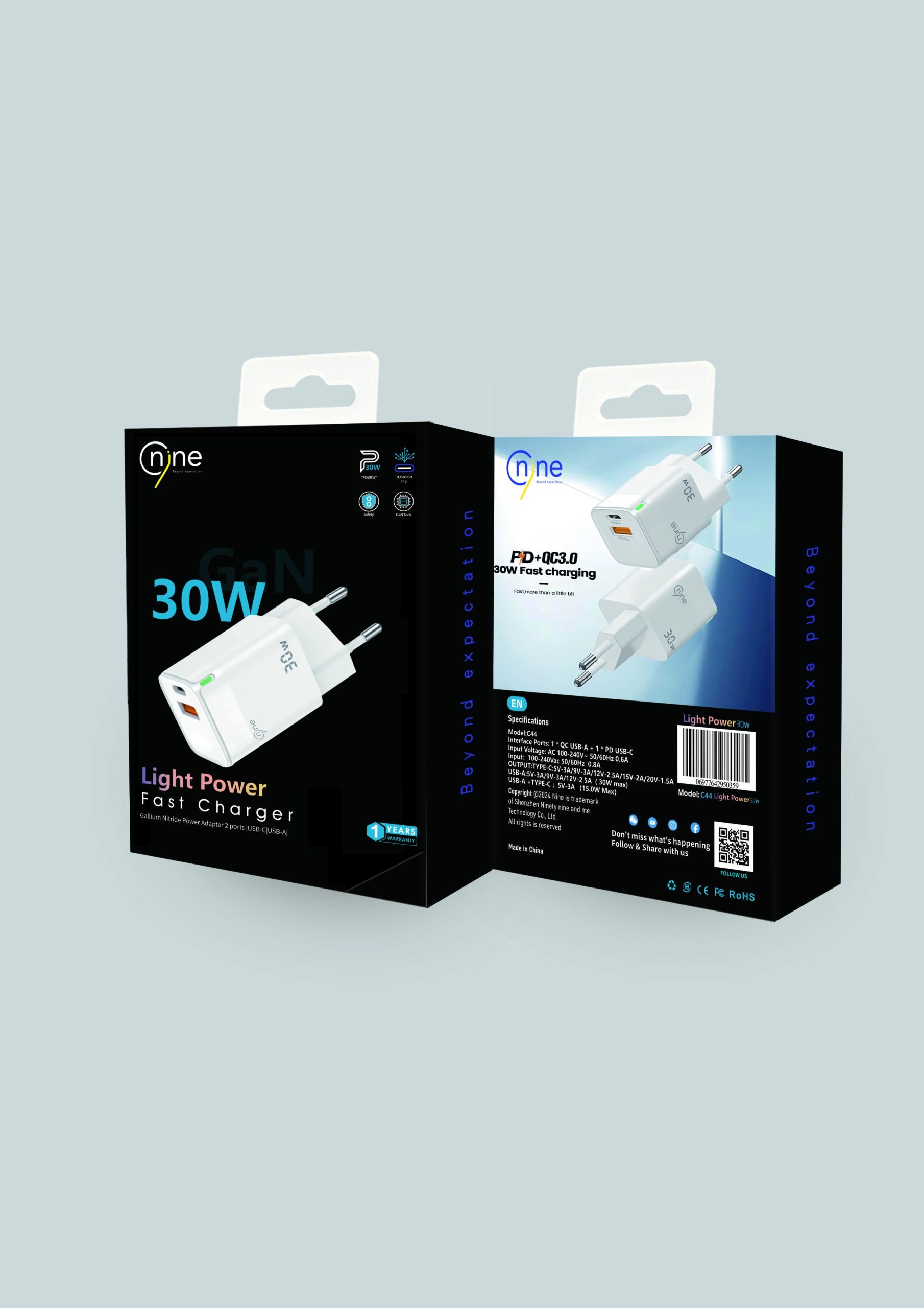 NineTec Light power USB Charger 30W - الصورة 6