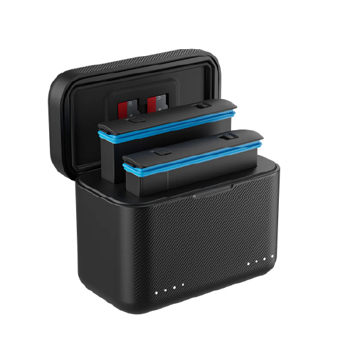 TELESIN Dual Slot with LED indicator light Battery Storage Charging Box For Insta360 X4