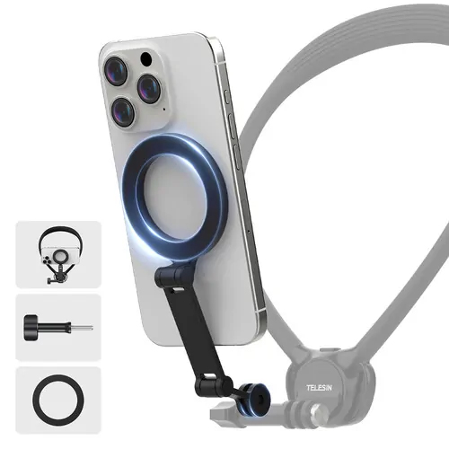 TELESIN Magnetic Plate for 3-Claw Mount for Smartphones P7-MB-01